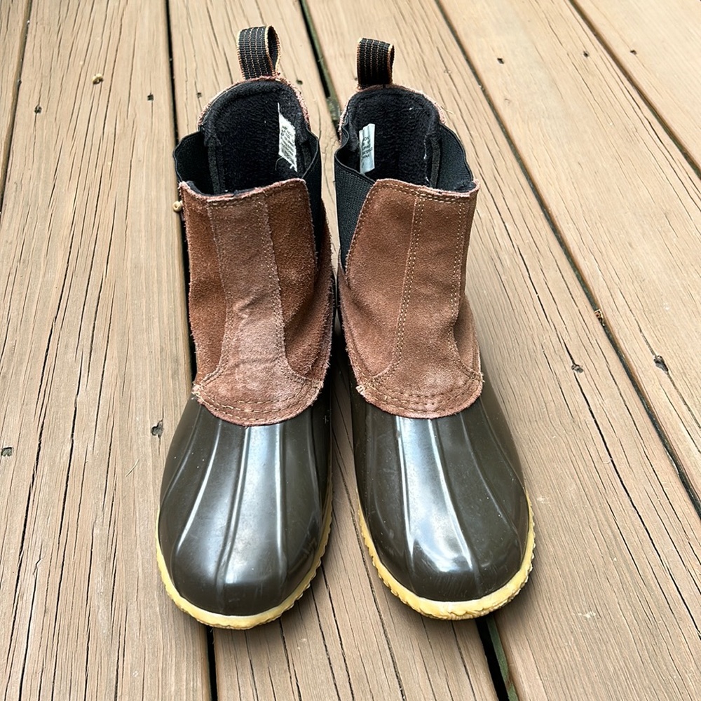 Bass Saxony Pull On Duck Boots, Womens Size 10